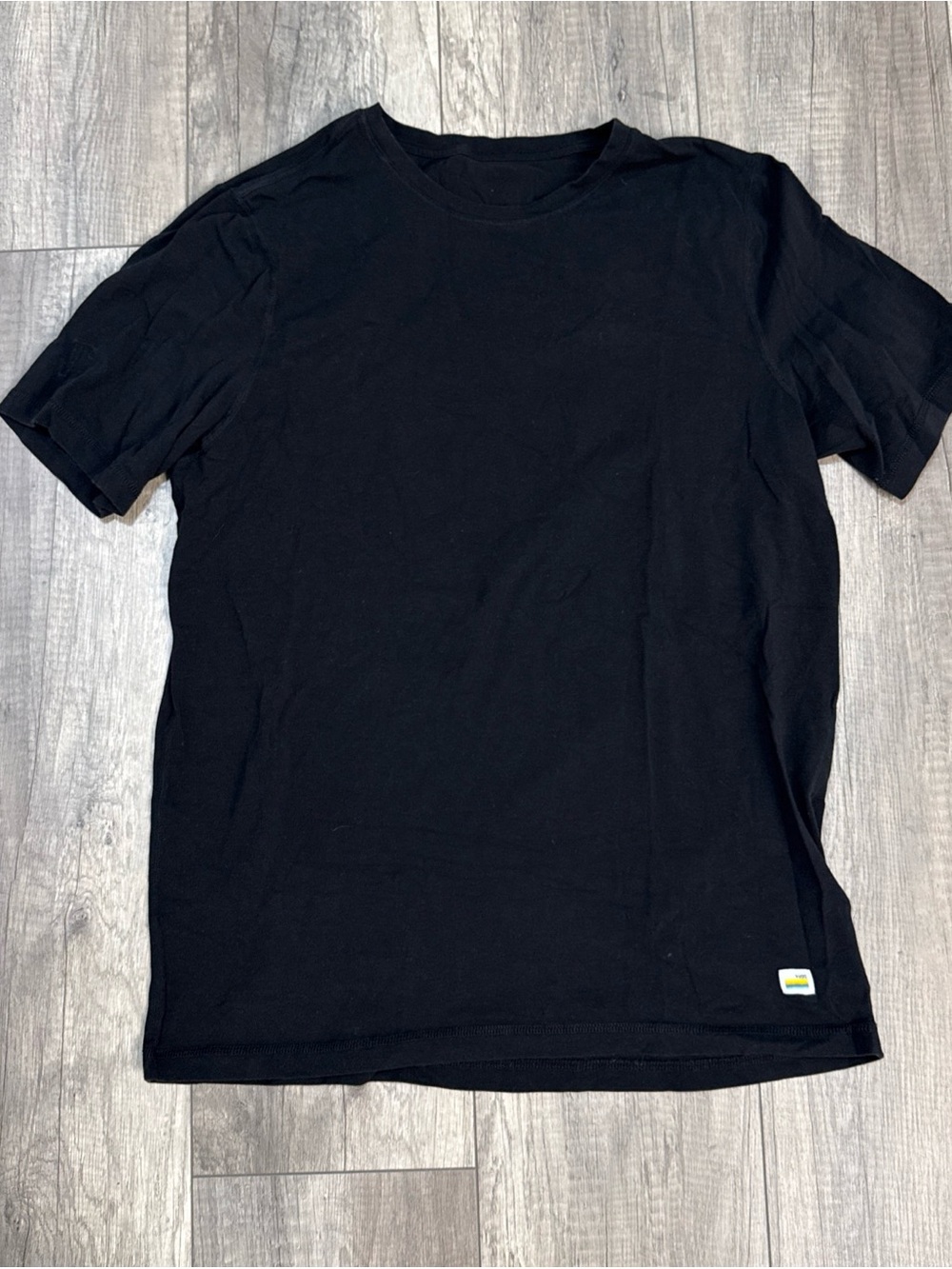 Vuori Black Short Sleeve Crew Tee